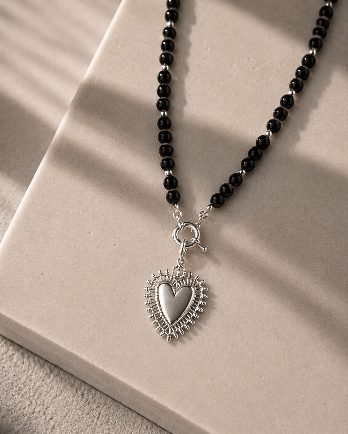 COLLAR | CORAZON DETENTE SILVER