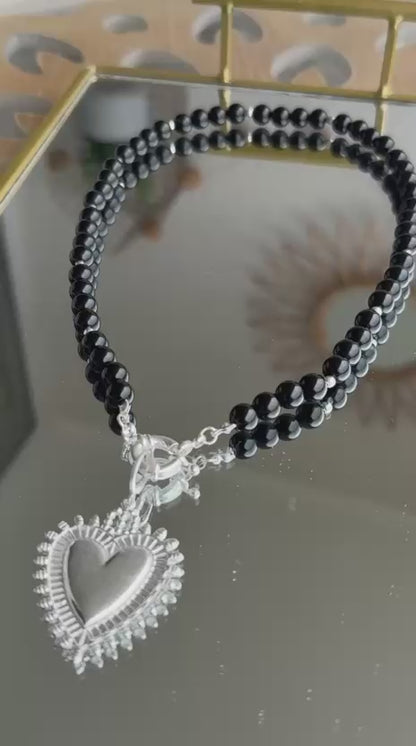 COLLAR | CORAZON DETENTE SILVER