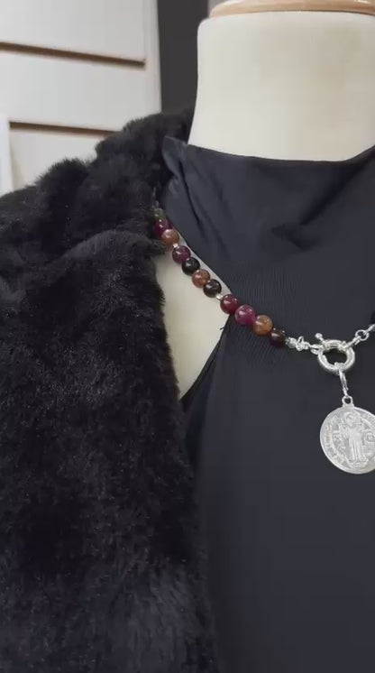 COLLAR | JADE TURMALINA PADRE NUESTRO
